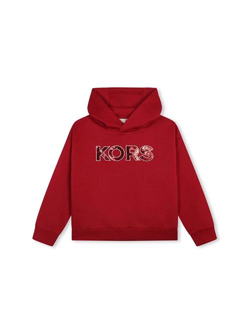 sweatshirt girl red MICHAEL KORS | R30150//ROSSO SCURO